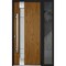 Vdomdoors Steel Door Deux 1713 Natural Oak Sidelight Exterior Black Window Stainless Inserts Single Modern Pa DEUX1713EXD-OAKB-W36+14 x H80-Right-hand Inswing - alternate 3