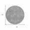 Homeroots 8' Gray And Ivory Round Geometric Washable Indoor Outdoor Area Rug 614073 - alternate 5