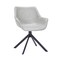 Leisuremod Markley Modern Leather Dining Swival Arm Chair in Light Grey ESCBL-26-LGR - alternate 1