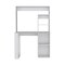 Homeroots 39" White Wood Computer Desk With Hutch 526174 - alternate 8