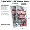 Signmission Equipment Rental, Plastic Signs Only 24 Inch x 36 Inch, Corrugated Plastic, 2PK CSB-2436-2PACK-Equipment Rental - alternate 2