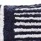 Homeroots 22" Navy and White Geometric Cotton Throw Pillow 534313 - alternate 4