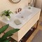 Whitehaus Collection 49 in Countertop Vanity Sink with Integrated Rectangular Bowl, Widespread Faucet Drilling and Overflow WHCS4922-3H - alternate 3