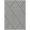 Homeroots 5' X 8' White And Black Geometric Washable Indoor Outdoor Area Rug 612161 - alternate 6