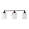 Jonathan Y Lydia 24" 3-Light Farmhouse Cottage Metal LED Vanity Light w/ Frosted Glass Shades, Oil Rubbed Bronze JYL7551C - alternate 3