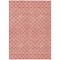 Homeroots 10' X 14' Salmon And Ivory Geometric Washable Indoor Outdoor Area Rug 596206 - alternate 2