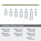Amerock Bronx 24 inch 610mm Center-to-Center Golden Champagne Appliance Pull BP54072BBZ - alternate 2