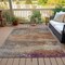 Homeroots 5' X 8' Brown Gray And Purple Abstract Washable Indoor Outdoor Area Rug 630832 - alternate 6
