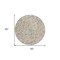 Homeroots 8' Beige Brown And Gray Round Floral Washable Indoor Outdoor Area Rug 597796 - alternate 4