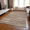 Homeroots 10' X 14' Brown And Beige Abstract Washable Indoor Outdoor Area Rug 613078 - alternate 4