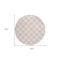 Homeroots 8' Pink And Gray Round Polka Dot Washable Indoor Outdoor Area Rug 595267 - alternate 3