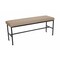 Bfm Seating Meghan 2-Seat Bolt-Down Bench, Grade 4 Upholstered Seat - Steel Frame - Sand Black Finish JS337MWH2173-SB - alternate 1