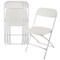 Elama 4 Piece Plastic Folding Chair in White ELM-L003W - alternate 1