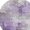Homeroots 8' Purple Eggplant And Ivory Round Abstract Washable Indoor Outdoor Area Rug 616840 - alternate 3