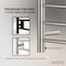 Anzzi Eve Series 8-Bar Wall Mounted Electric Bathroom Towel Warmer Rack in Brushed Nickel Finish TW-AZ012BN - alternate 2