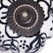 Homeroots Set of Twelve Black And White Floral Ceramic Drawer Pull Knobs, 12PK 321661 - alternate 3
