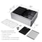 Vigo Handmade 30-in Stainless Steel Single-Bowl Slotted Apron Front Farmhouse Kitchen Sink Workstation VGS3020SA - alternate 4