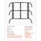 Vevor Overland Truck Bed Rack Adjustable fit Tacoma/Ranger/Colorado 1102 - alternate 3