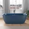 Anzzi Piete Series 32in W x 68in D x 25in H Prussian-Blue Freestanding Bathtub MN6732BLS - alternate 4