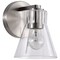Nuvo Gianna, 1 Light Vanity, Brushed Nickel Finish, Clear Glass 60/8331 - alternate 1