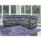 Homeroots Gray Velvet Reclining L Shaped Six Piece Corner Sectional With Console 524229 - alternate 4