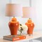 Jonathan Y Winnie 27" Ceramic Urn LED Table Lamp, Orange, 2PK JYL4020B-SET2 - alternate 3