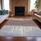 Homeroots 10' X 14' Rust And Ivory Abstract Washable Indoor Outdoor Area Rug 632058 - alternate 4