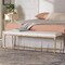 Baxton Studio Fumiye Accent Bench with Hand-Forged Metal Frame 270-14709-ZORO - alternate 2