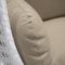 Leisuremod White Wicker Hanging Egg Swing Chair with Taupe Cushions ESCW-40TP - alternate 3