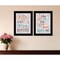 Homeroots Set Of Two The Only Person 2 Black Framed Print Wall Art, 2PK 406141 - alternate 3