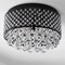 Jonathan Y Evelyn 17" 3-Light Crystal Drops/Metal , LED Flush Mount, Black JYL6143A - alternate 7