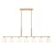 Z-Lite Naya 7-Light Linear Chandelier, 64 in W, Modern Gold 7518-7L-MGLD - alternate 3