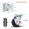 Powertec 2'' Low Profile Swivel Plate Caster Wheels with 264 lbs Total Loads, Castor Wheels, 120PK 17211-Case30N - alternate 2