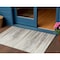 Homeroots 3' X 5' Ivory Brown And Gray Striped Washable Indoor Outdoor Area Rug 597253 - alternate 1