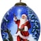 Homeroots Starry Heaven and Santa Hand Painted Mouth Blown Glass Ornament 477512 - alternate 4