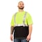 Game Workwear Hi-Vis T-Shirt, 100% Spun Birdseye Polyester Microfiber, Hi Vis Lime, M 2201 - alternate 2