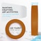 Enday Masking Tape, 1" x 60 Yards, Brown, 6PK 8143-6 - alternate 5