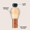 Jonathan Y Evonne 10.75" Modern Glam Candle-Style Rechargeable/Cordless Dimmable Integrated LED Table Lamp w/To JYL7161C - alternate 5