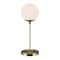 Homeroots 21" Brass Metal Globe Table Lamp With Clear Globe Shade 524466 - alternate 4