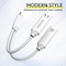 Overtime USB-C to USB-C & C Audio and 100W Charging Splitter Adapter, White OADCTCCWH - alternate 5