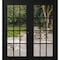 Vdomdoors Front Exterior Prehung Metal-Plastic Double Doors Clear Glass / MANUX 8355 Matte Black / Office Com MANUX8355DEXD-BLK-W72xH80-RH-I - alternate 1