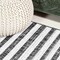 Jonathan Y Sukie Modern Offset Stripe Black/Ivory 4 ft. x 6 ft. Indoor/Outdoor Area Rug SMB133F-4 - alternate 4