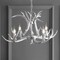 Jonathan Y Eldora 26" 4-Light Rustic Farmhouse Adjustable Resin Antler LED Chandelier, Silver JYL6301C - alternate 7