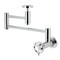 Kingston Brass Wall Mount Pot Filler Faucet, Polished Chrome KS8101RX - alternate 1