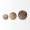Homeroots Set Of Three Wooden Spheres, 3PK 392524 - alternate 4