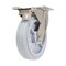 Vestil Thermoplastic Rubber Swivel With Total Brake Caster 8 In. Diameter x 2 In. Width 675 lb Gray CST-E-SS-8X2TPR-SWTB - alternate 1