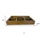 Homeroots 21in Brown Rustic Solid Wood Divided Caddy 636191 - alternate 2