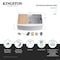 Kingston Brass 33" Solid Surface White Stone Apron-Front Single Bowl Farmhouse Kitchen Sink in Glossy White GKKA33229 - alternate 3