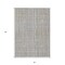 Homeroots 3' X 5' Gray Brown And Ivory Striped Washable Indoor Outdoor Area Rug 597391 - alternate 3