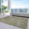 Homeroots 9' X 12' Brown Green And Gray Floral Washable Indoor Outdoor Area Rug 604070 - alternate 4